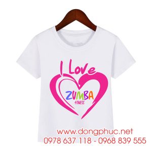 May và In áo phông I love Zumba Fitness