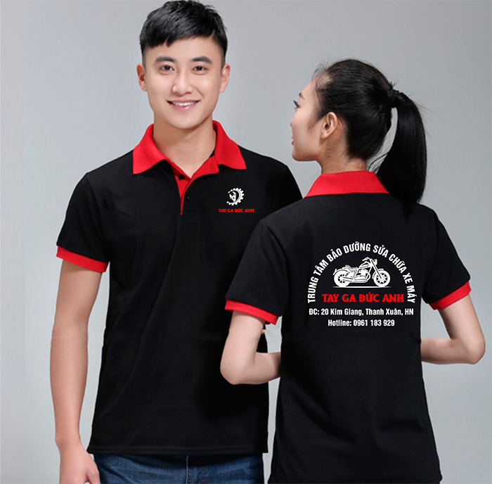 May và In áo phông Trung tâm bảo dưỡng sửa chữa xe máy Tay Ga Đức Anh