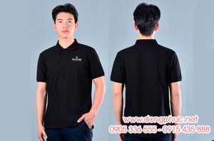 May và In áo phông màu đen Quán Bà Còng