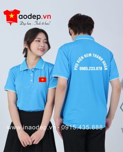 May và In áo phông màu xanh YA Phụ kiện Rèm Thanh Nhàn