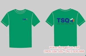 May và In áo phông màu xanh lá cây Công ty TSQ