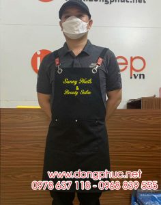 May và In tạp dề Sunny Nails & Beauty Salon