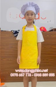 Tạp dề trẻ em màu vàng