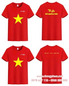 May và In Áo cờ đỏ sao vàng Bảo hiểm nhân thọ BaoViet Life