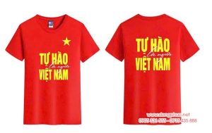 May và In Áo cờ đỏ sao vàng in Tự hào là người Việt Nam