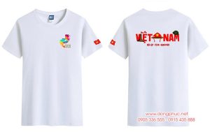 May và In Áo phông cổ tròn Nhà hát tuổi trẻ Việt Nam - Độc lập - Tự do - Hạnh Phúc