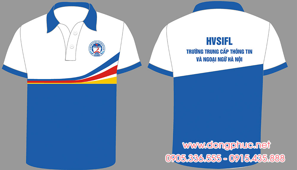 May áo Lớp HVSIFL Trường Trung cấp thông tin và Ngoại ngữ Hà Nội