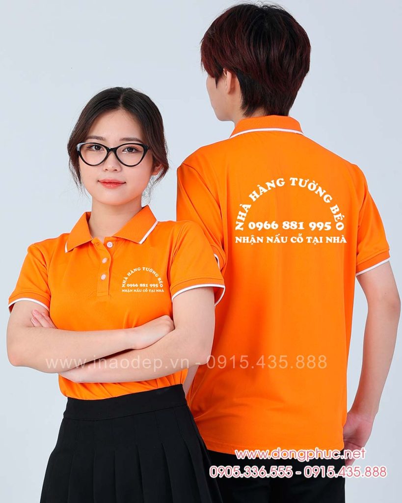 May áo phông Nhà hàng Tường Béo