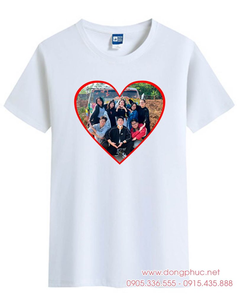 May và In ảnh nhóm lên áo