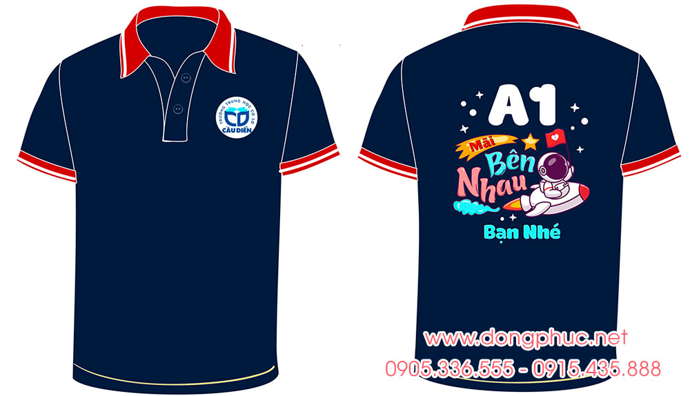 May và In áo Lớp A1 Trường Trung học cơ sở Cầu Diễn - Mãi bên nhau bạn nhé