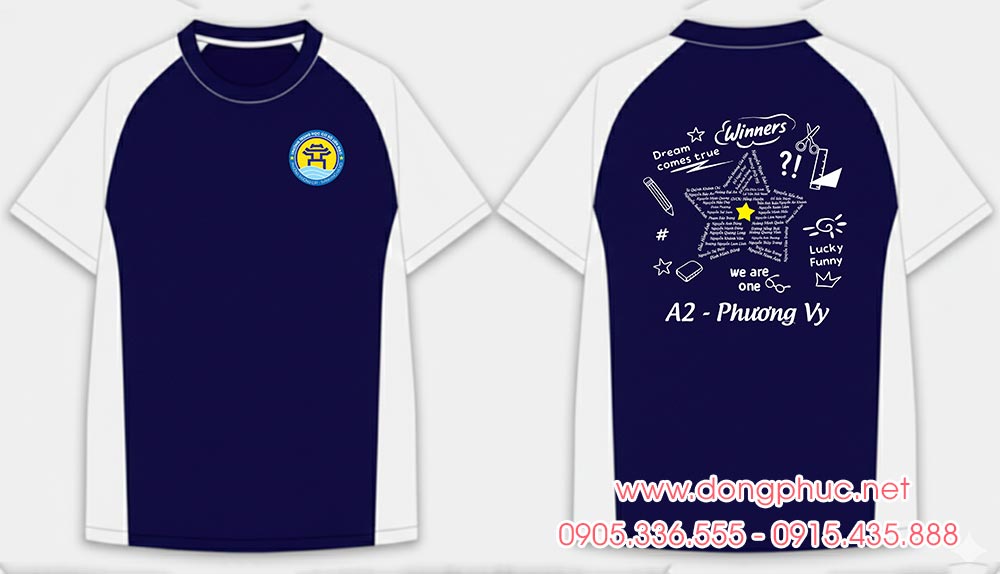 May và In áo Lớp A2 Trường Trung học cơ sở Liên Mạc