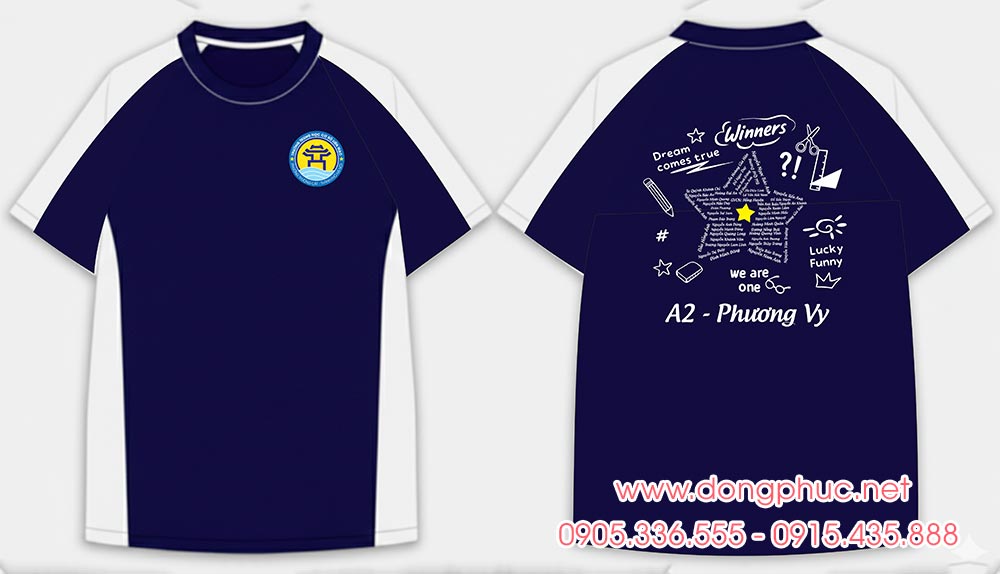 May và In áo Lớp A2 Trường Trung học cơ sở Liên Mạc