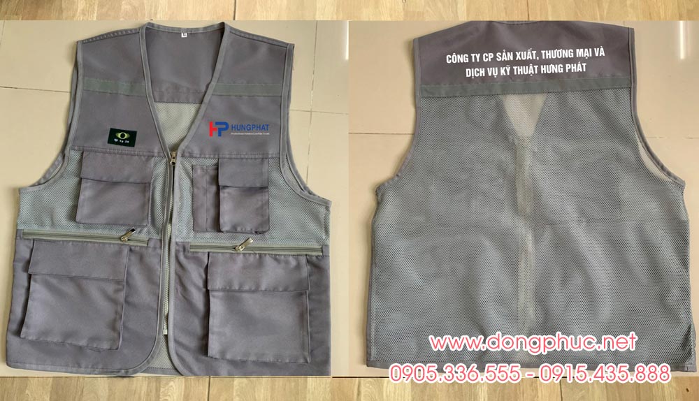 May và In áo gile Công ty CP Sản xuất, thương mại và dịch vụ kỹ thuật Hưng Phát