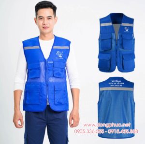 May và In áo gile Công ty Dịch vụ vệ sinh Vin Clean