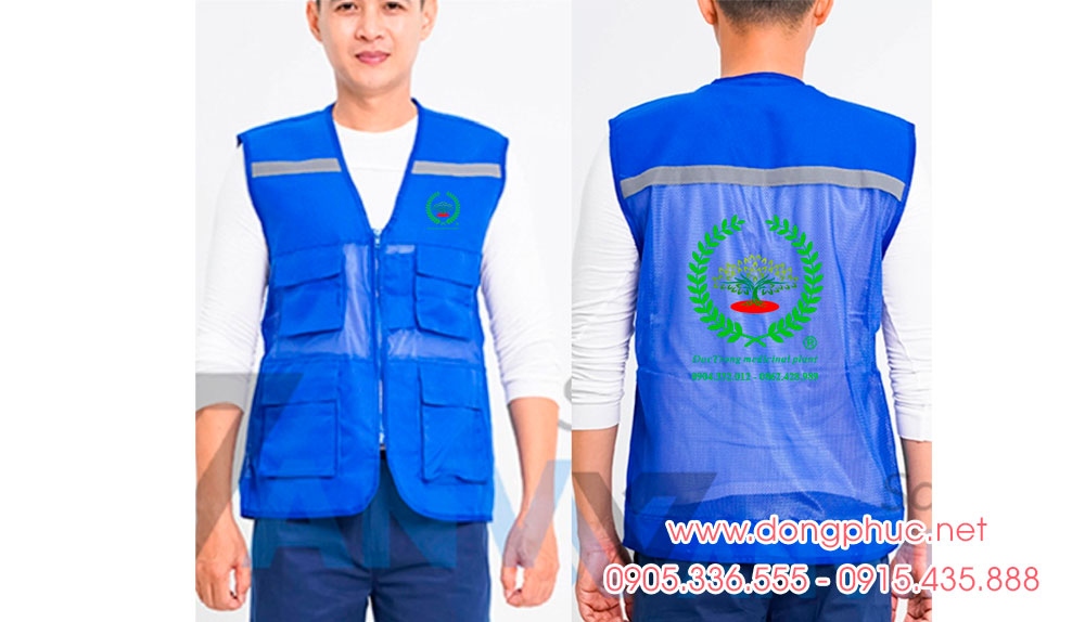 May và In áo gile Công ty Duc Trong medicinal plant