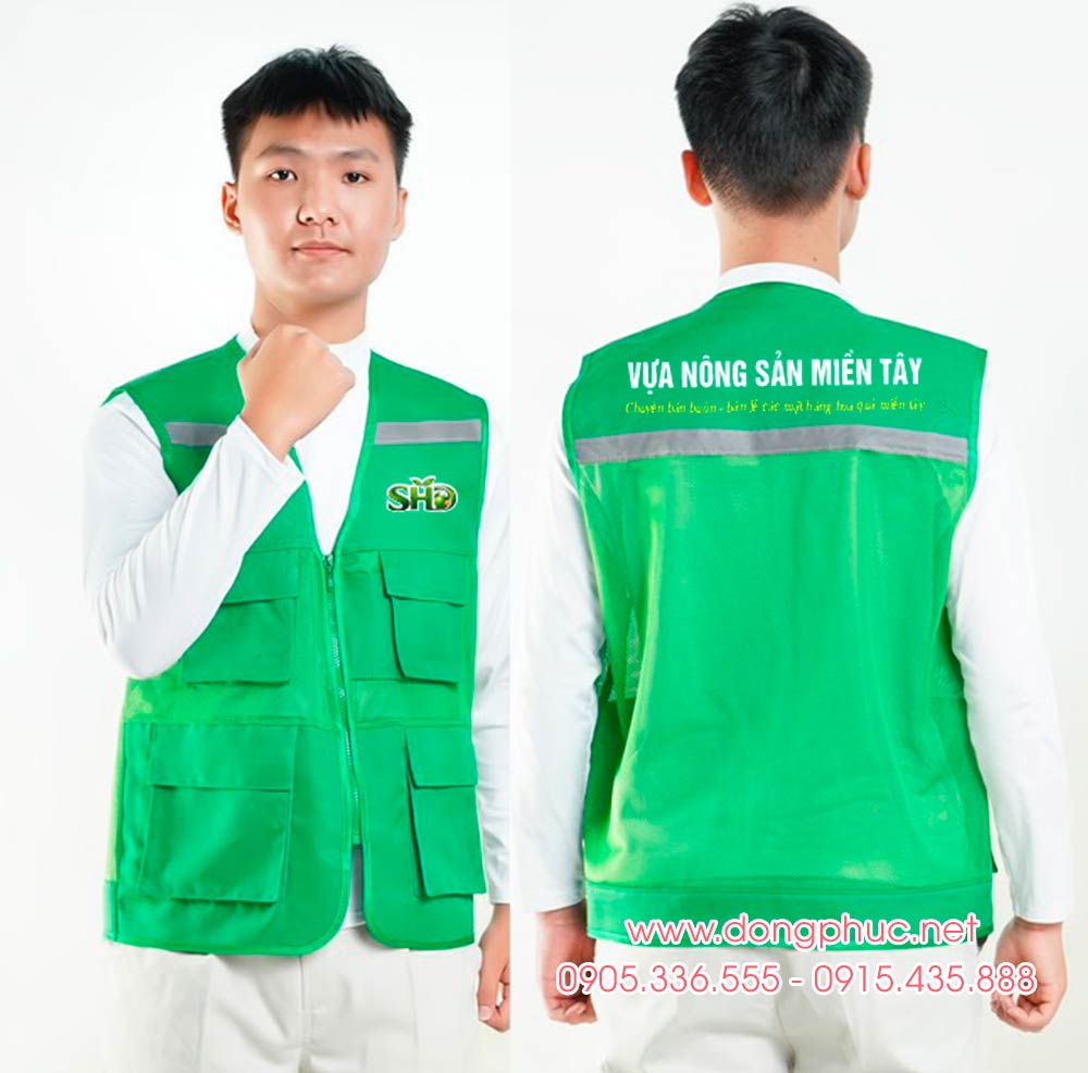 May và In áo gile Vựa nông sản miền Tây SHD