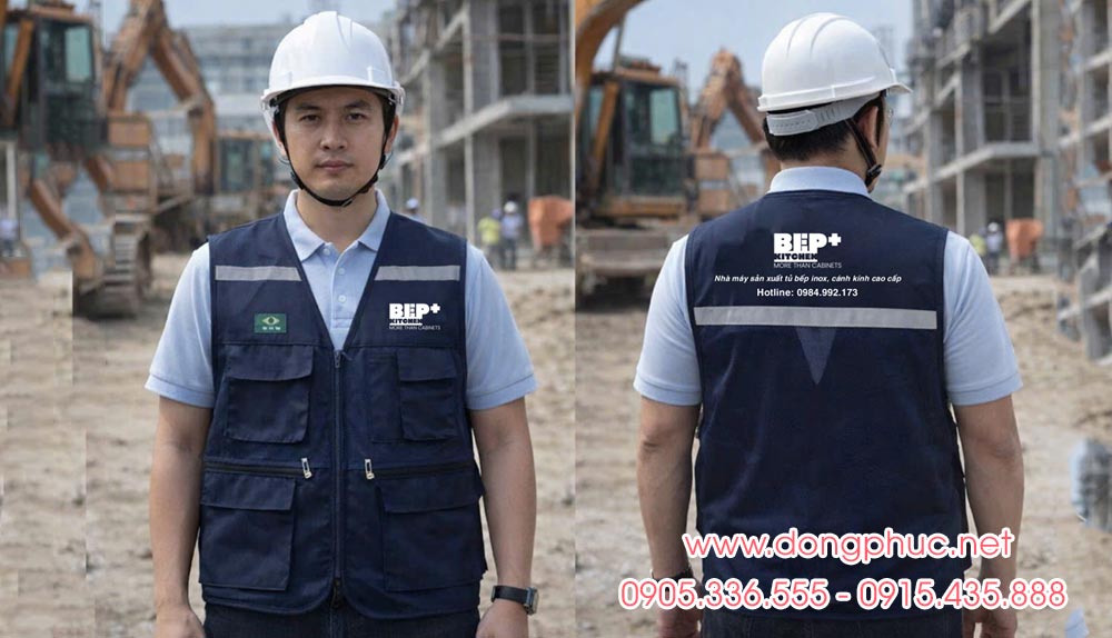 May và In áo gile đồng phục Bếp Kitchen More than Cabinets