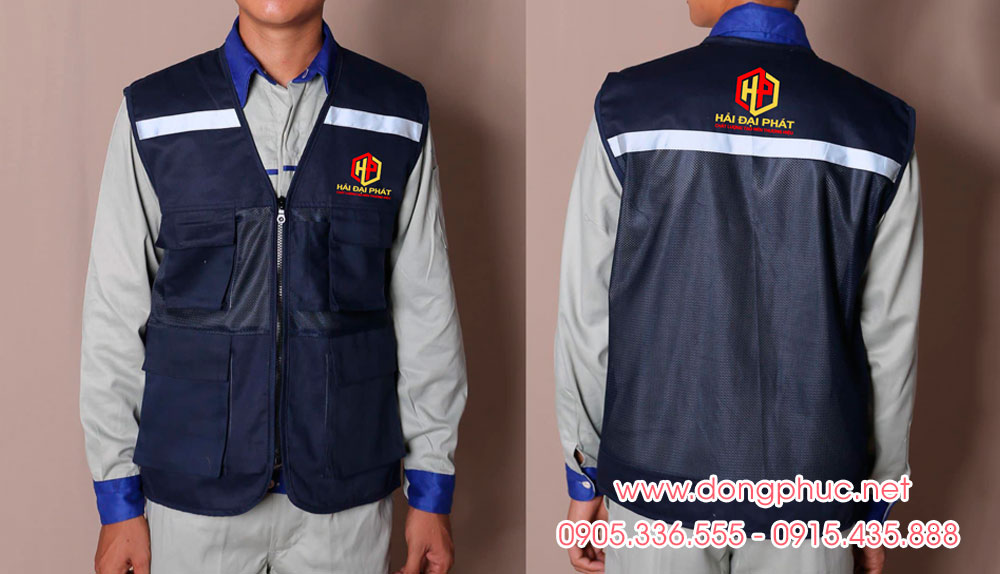 May và In áo gile đồng phục Công ty Hải Đại Phát