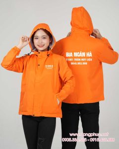 May và In áo gió đồng phục Bia Ngân Hà