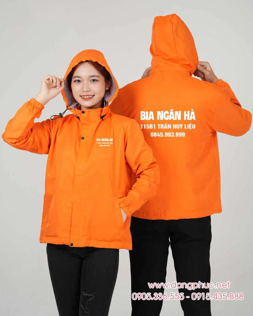 May và In áo gió đồng phục Bia Ngân Hà