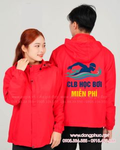 May và In áo khoác gió Câu lạc bộ học bơi miễn phí