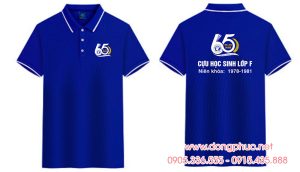 May và In áo phông Cựu học sinh Lớp F niên khóa 1978-1981 - 65 năm Xây dựng và Phát triển