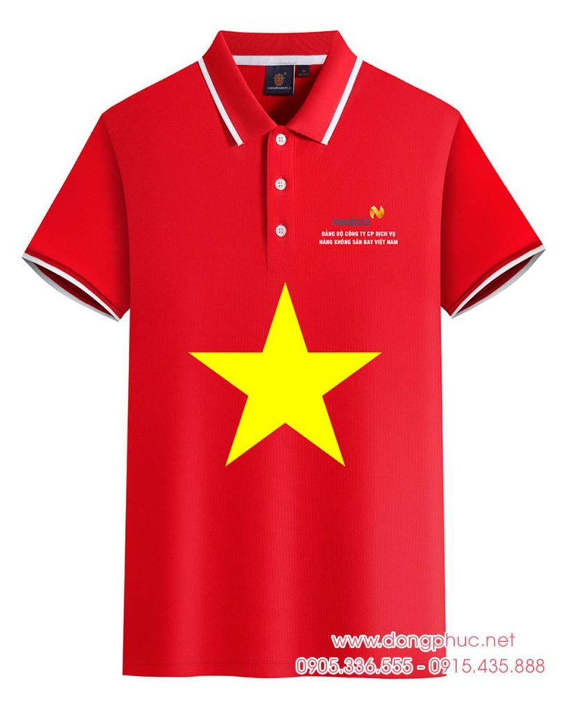 May và In áo phông Đảng bộ Công ty CP Dịch vụ Hàng không sân bay Việt Nam NASCO
