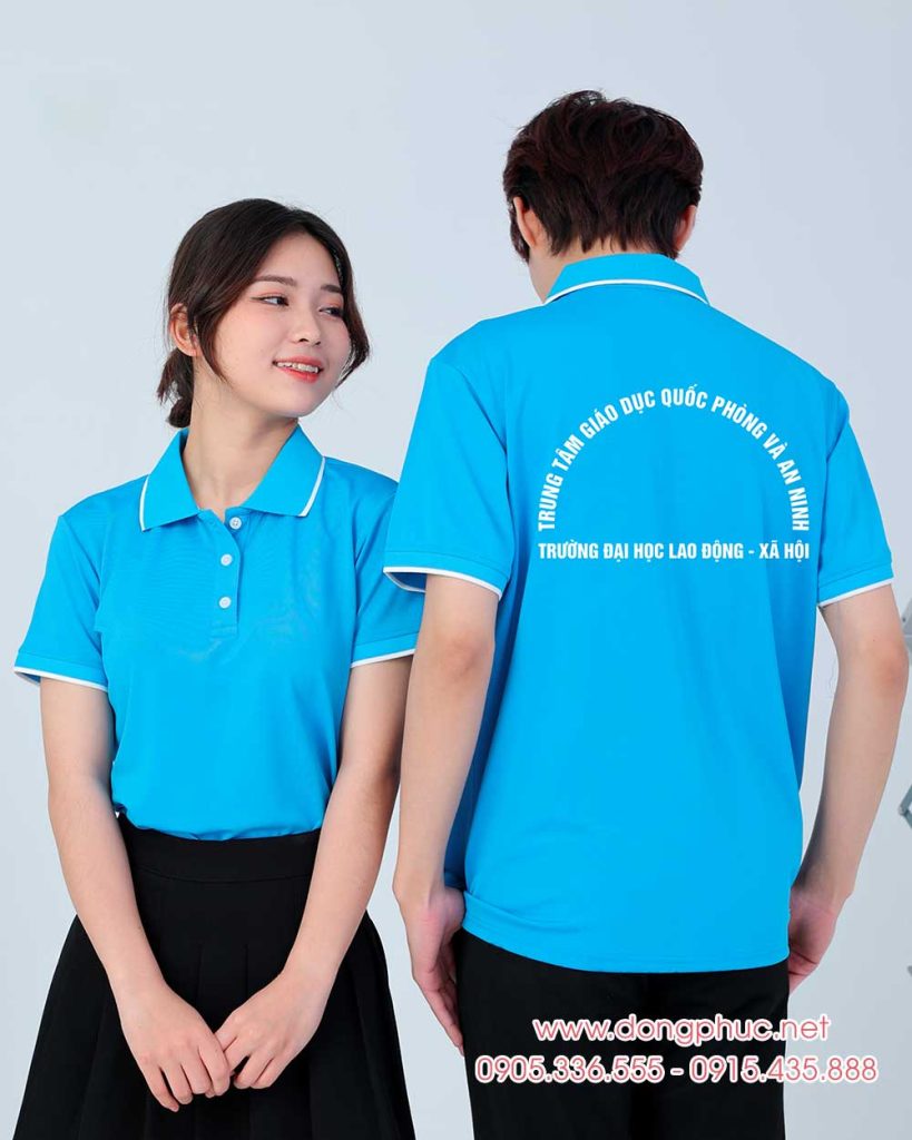 May và In áo phông Trung tâm Giáo dục Quốc phòng và An ninh Trường Đại học Lao động - Xã hội