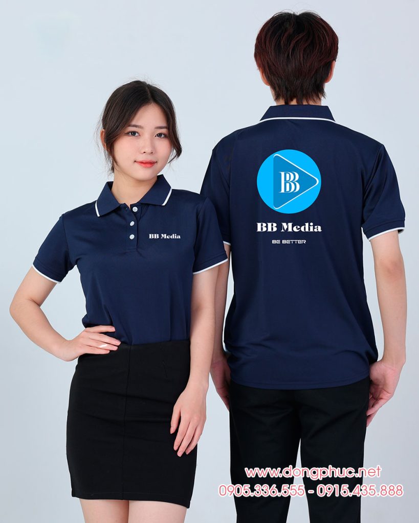 May và In áo phông đồng phục BB Media