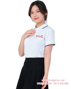 May và In áo phông đồng phục Inaodep.com màu trắng