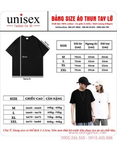 May và In áo thun tay lỡ form rộng