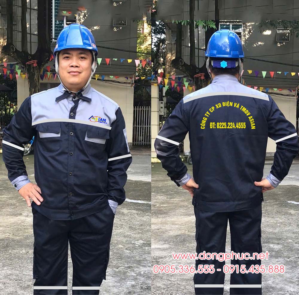 May và In đồng phục bảo hộ Công ty CP XD Điện và TMDV ASIAN