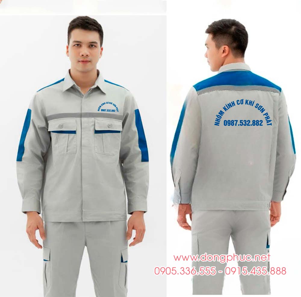 May và In đồng phục bảo hộ Công ty Nhôm kính cơ khí Sơn Phát