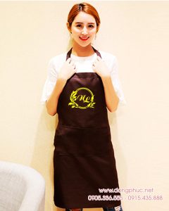 May và In tạp dề đồng phục NL