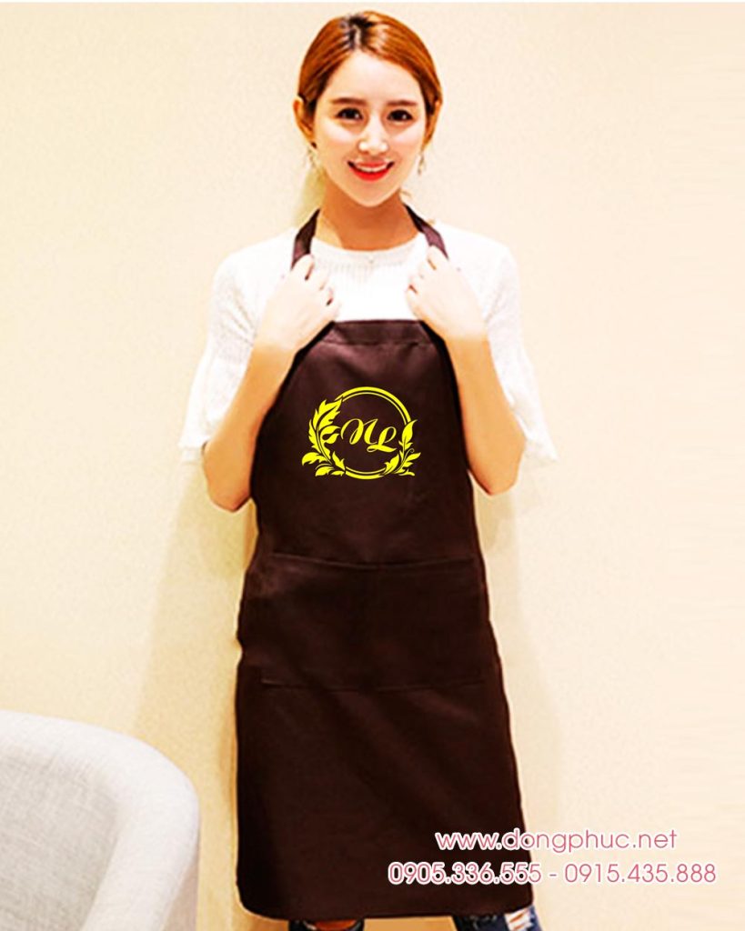 May và In tạp dề đồng phục NL